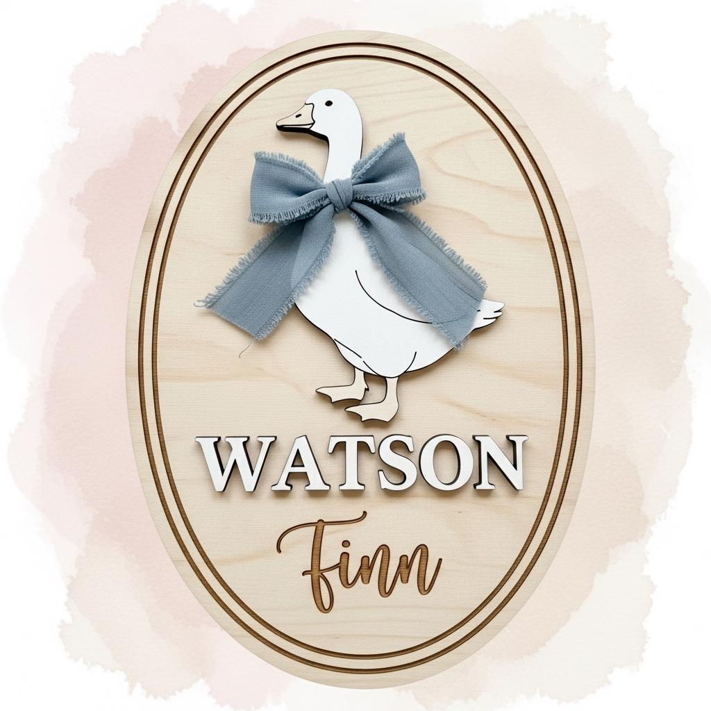 Personalized Baby Name Wood Sign, Hello World Nursery Decor