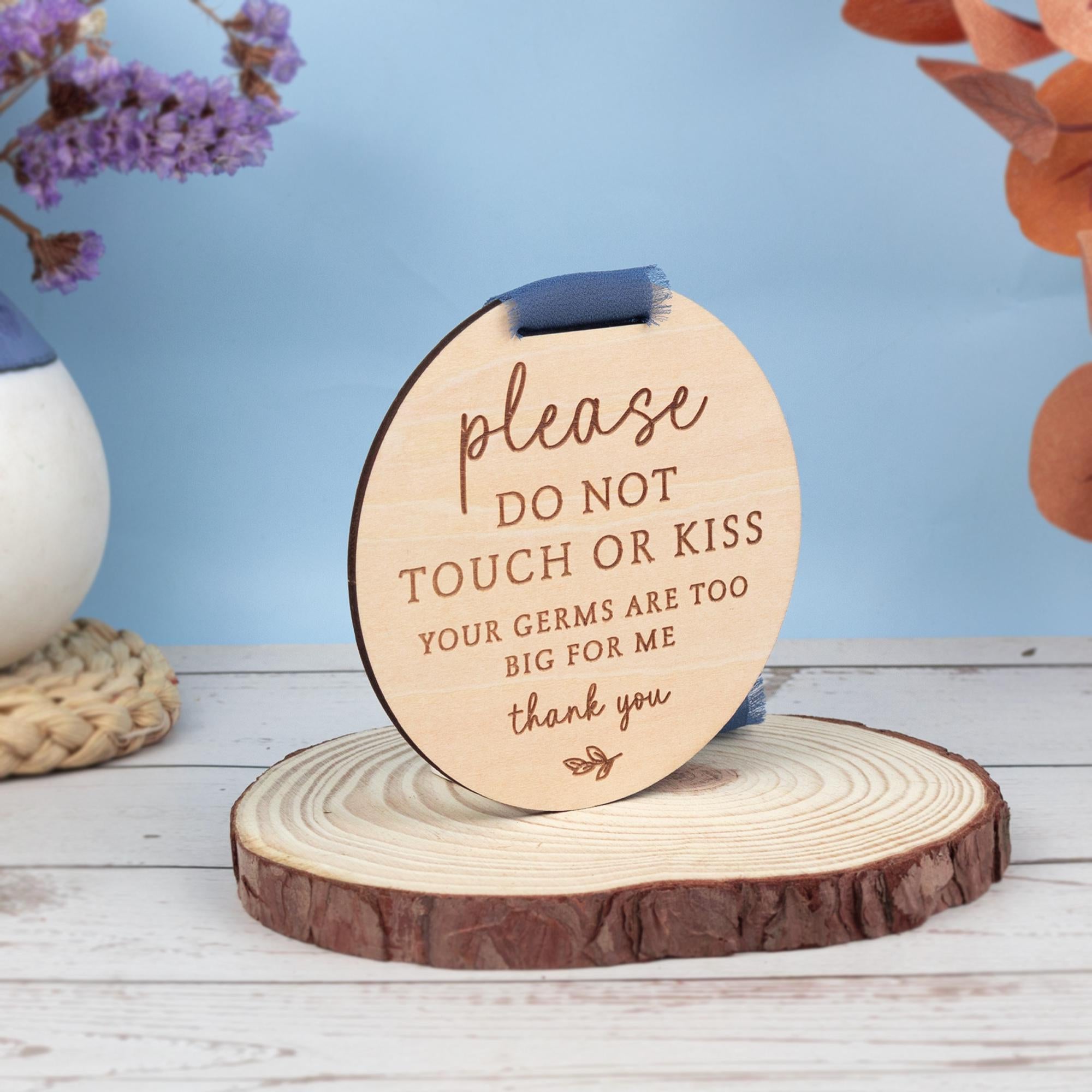 Please Do Not Touch or Kiss Sign, Baby Car Seat Sign No Touching, Gift For New Parents, Baby Shower Gift, Baby Keepsake Gift, Newborn Sign
