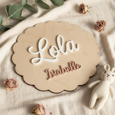 Personalized Baby Name Sign, Wooden Nursery Name Plaque, Sign for Hospital, Baby Name Reveal
