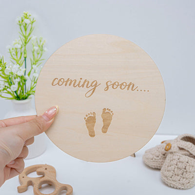 Wooden Pregnancy Announcement Sign, Baby Reveal Announcement, Coming Soon Sign, Baby Announcement Sign, Baby Announcement,Expecting Mom Gift