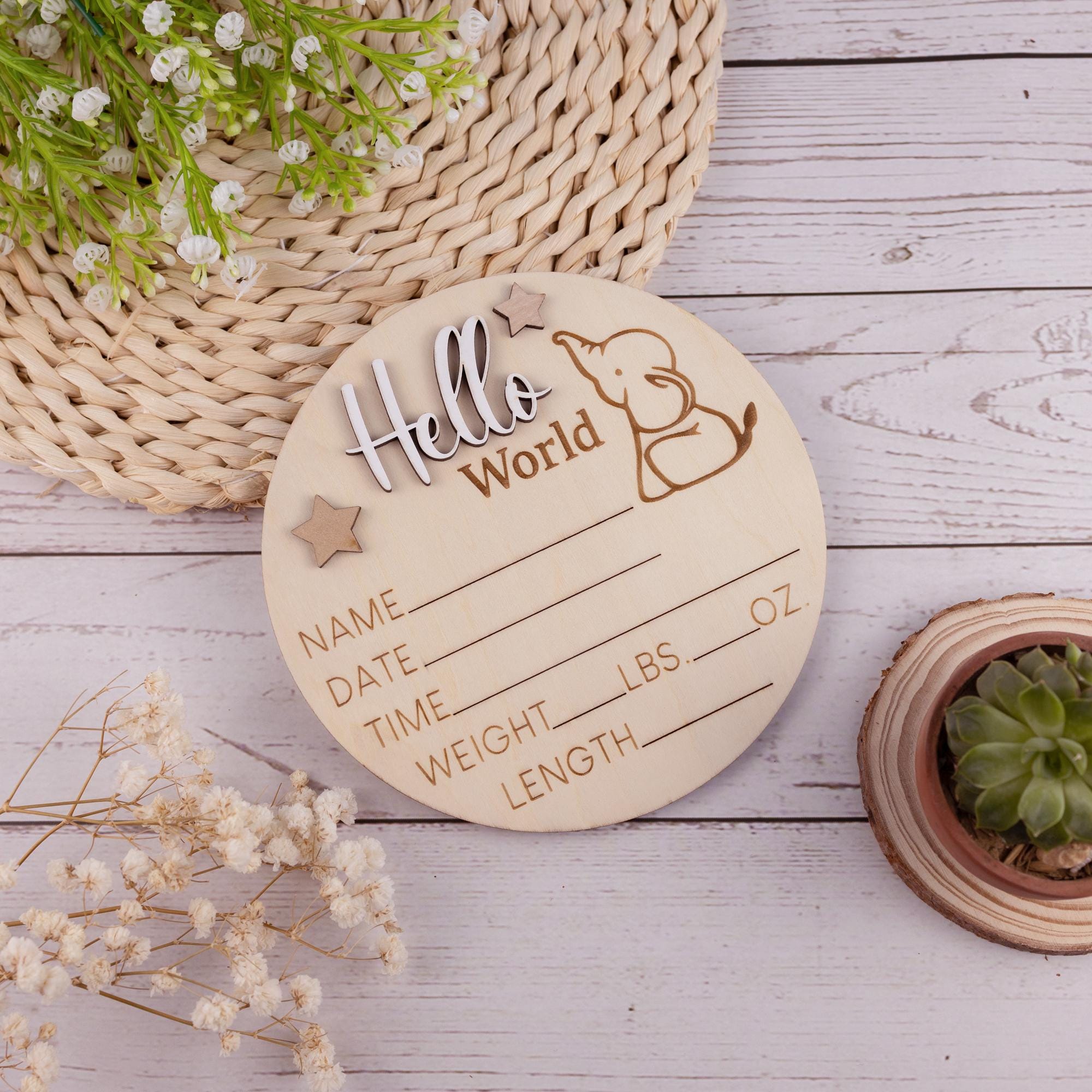 Baby Stats Sign For Photos, Wooden Birth Announcement Sign, Birth Announcement Stat Sign, Baby Name Sign, Hospital Name Baby, Nursery Decor