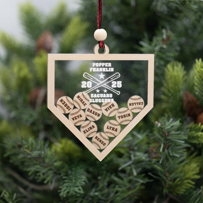 Personalized Baseball Team Ornament, Sports Christmas Ornament, Baseball Gifts For Coach, Baseball Ornament, Baseball Gifts For Players
