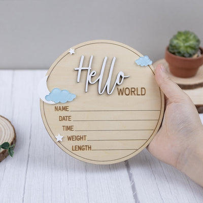 Moon Birth Announcement, Stars Baby Birth Announcement, Arched Wooden Birth Announcement, Hospital Birth Announcement Sign, Baby Birth Name