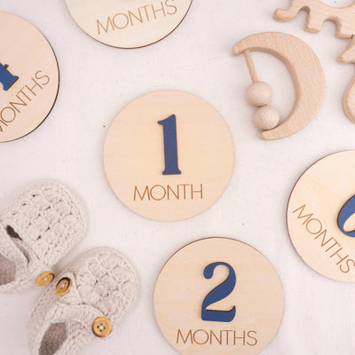 Monthly Milestone Discs Infant Pictures, Monthly Milestone Markers Wood, Monthly Milestone Cards Baby,Monthly Sign For Baby,Baby Shower Gift