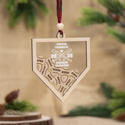 Personalized Baseball Team Ornament, Sports Christmas Ornament, Baseball Gifts For Coach, Baseball Ornament, Baseball Gifts For Players
