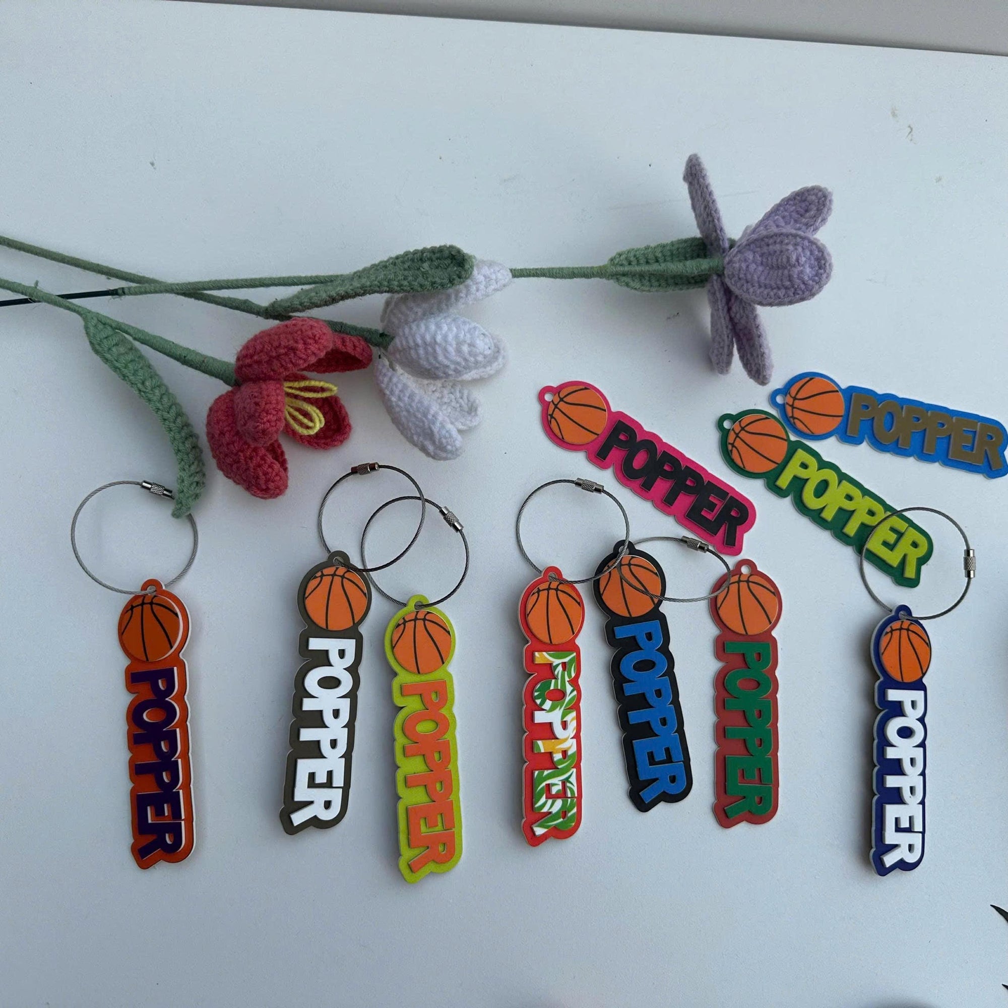 Custom Basketball Name Keychain: Personalized Sports Bag Tag