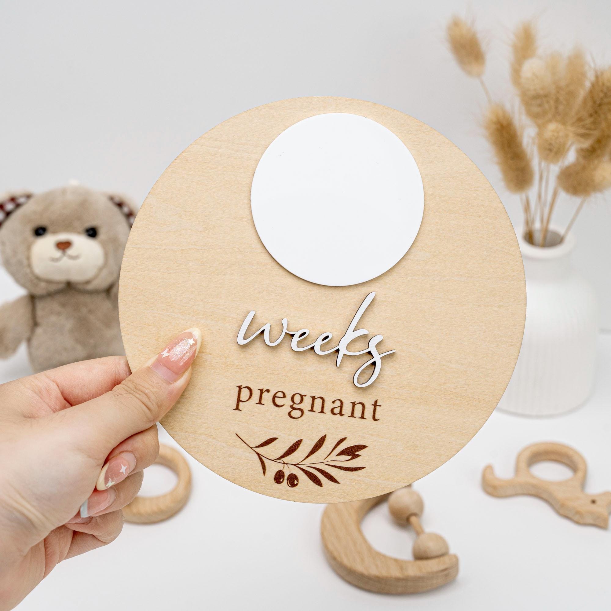 Weeks Pregnant Sign, Pregnancy Milestone Keepsake, Pregnancy Milestone Weeks, Handmade Pregnancy Sign, Pregnancy Sign, Pregnancy Photo Props