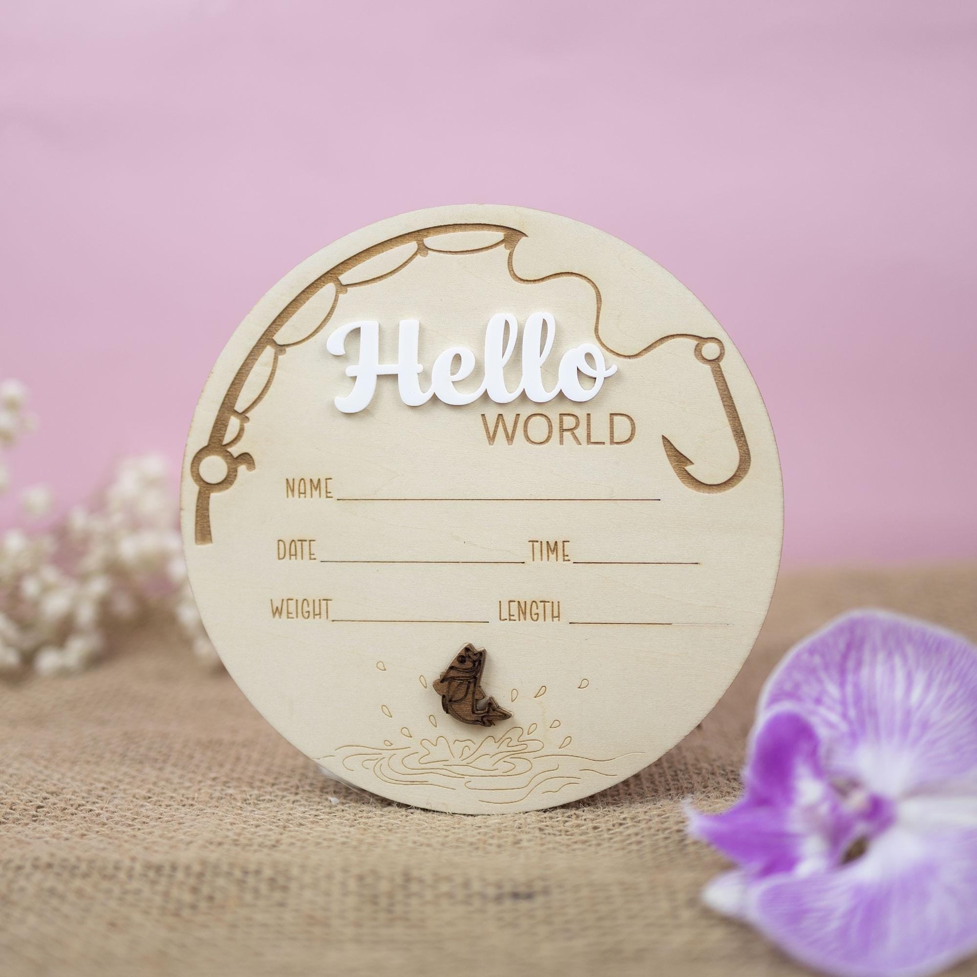 Baby Birth Stat Sign, Baby Name With Birth Stats, Baby Name Reveal, Personalized Baby Announcement Sign, Sign For Hospital, Hello World Sign