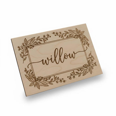 Personalized Wooden Baby Name Sign, Nursery Name Announcement Decor