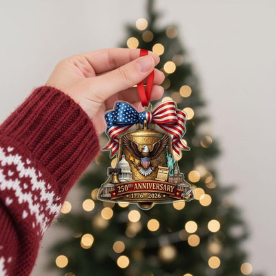 Semiquincentennial Gift 2026 USA 250th Anniversary Acrylic Ornament Liberty Bell Patriotic Decor Eagle History Souvenir