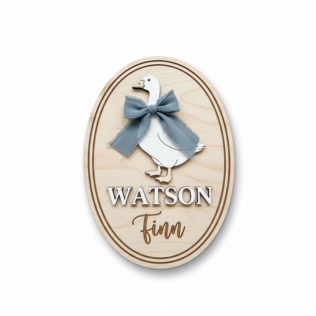 Personalized Baby Name Wood Sign, Hello World Nursery Decor