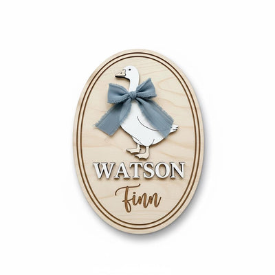 Personalized Baby Name Wood Sign, Hello World Nursery Decor