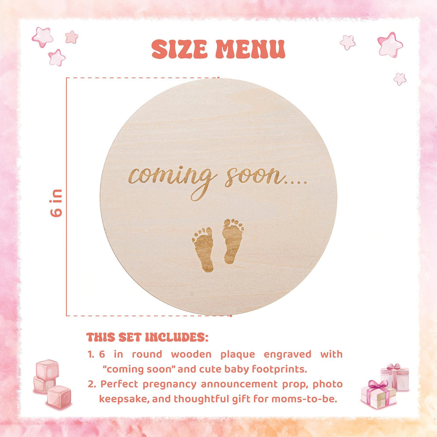Wooden Pregnancy Announcement Sign, Baby Reveal Announcement, Coming Soon Sign, Baby Announcement Sign, Baby Announcement,Expecting Mom Gift