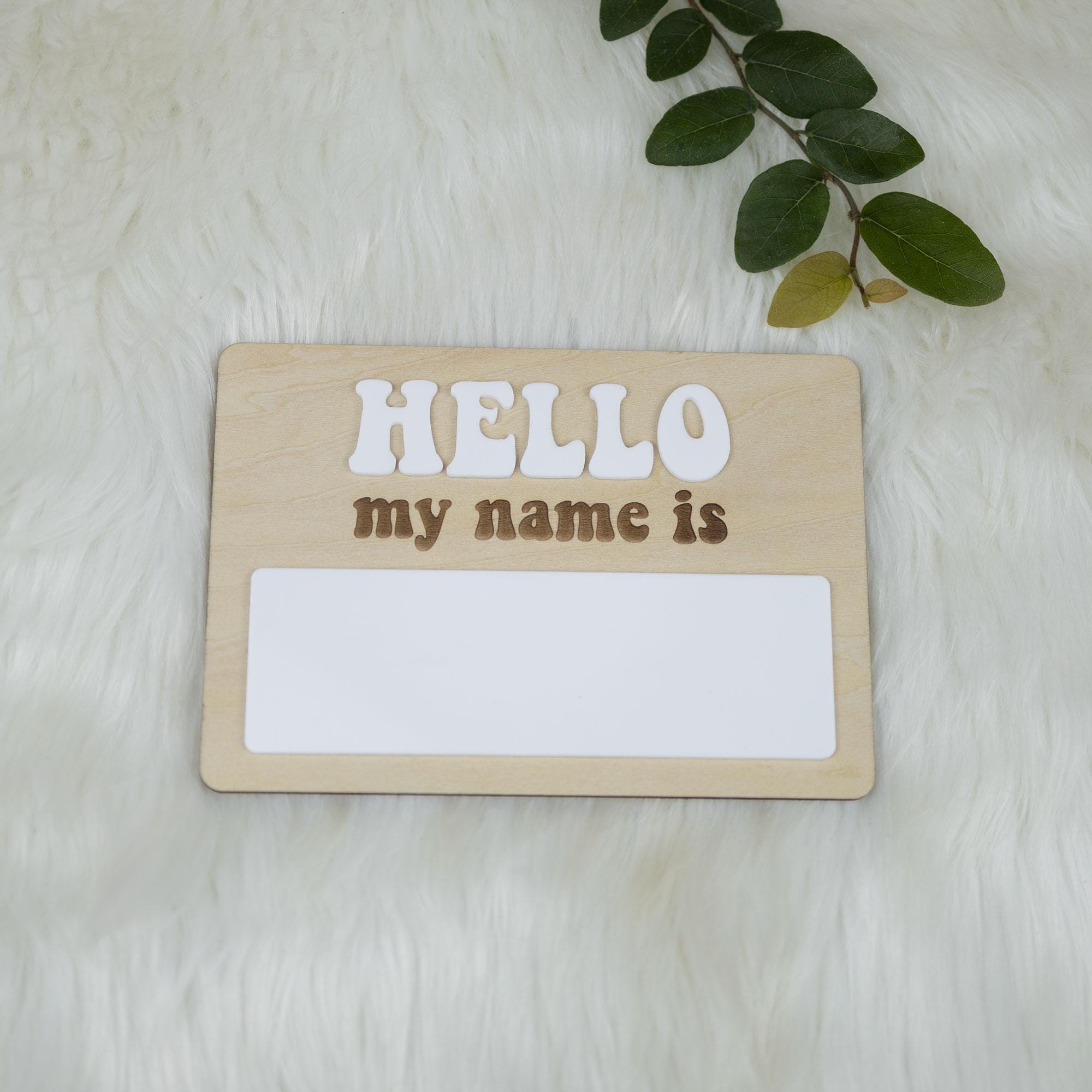 Hello My Name Is Birth Sign, Baby Name Reveal, Baby Name Sign, Birth Announcement, Hospital Name Sign, Baby Name Announcement, Nursery Decor
