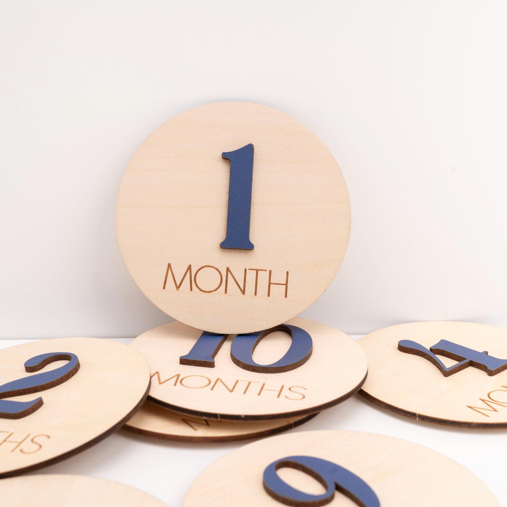 Monthly Milestone Discs Infant Pictures, Monthly Milestone Markers Wood, Monthly Milestone Cards Baby,Monthly Sign For Baby,Baby Shower Gift