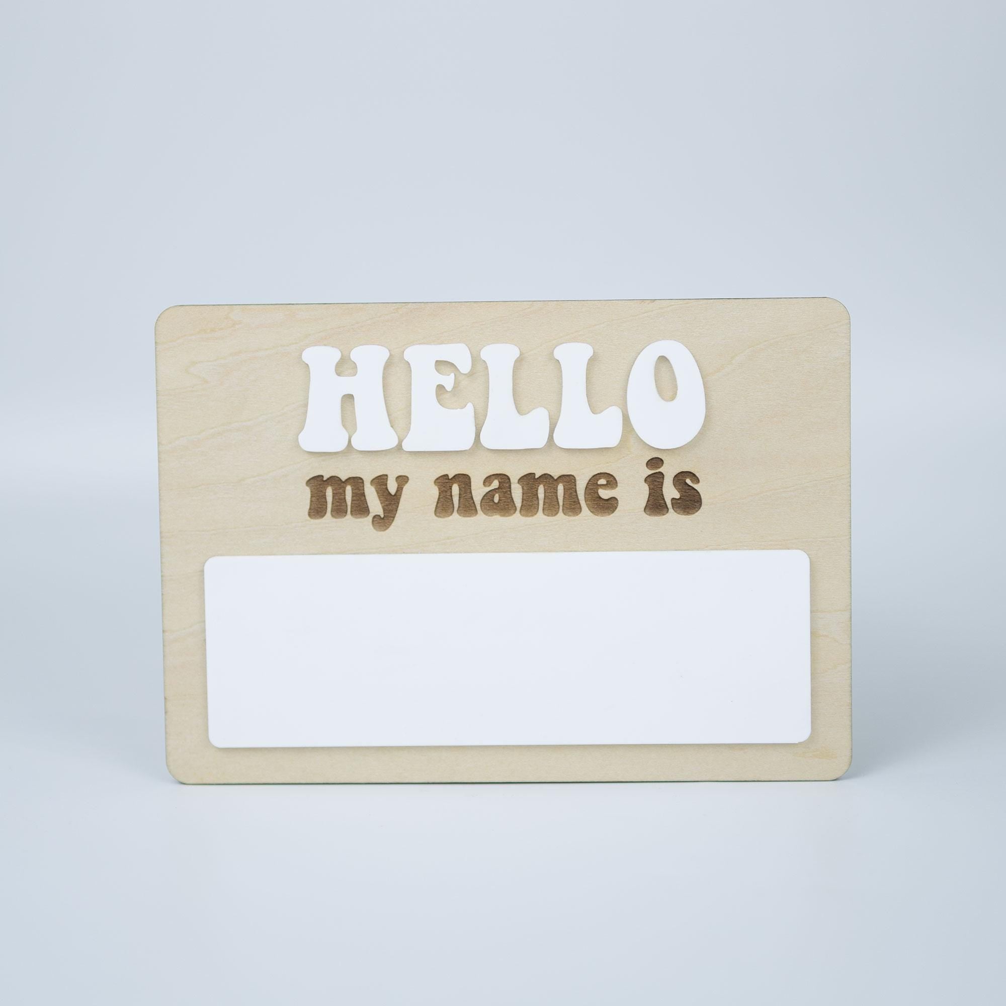 Hello My Name Is Birth Sign, Baby Name Reveal, Baby Name Sign, Birth Announcement, Hospital Name Sign, Baby Name Announcement, Nursery Decor