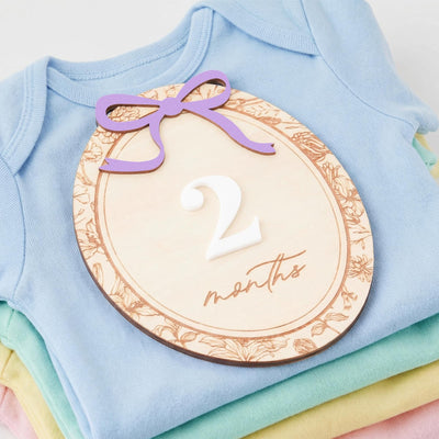 Baby Milestone Discs Wooden Monthly Milestone Sign Baby Month Markers Newborn Photo Prop First Year Baby Gift Baby Milestone Set