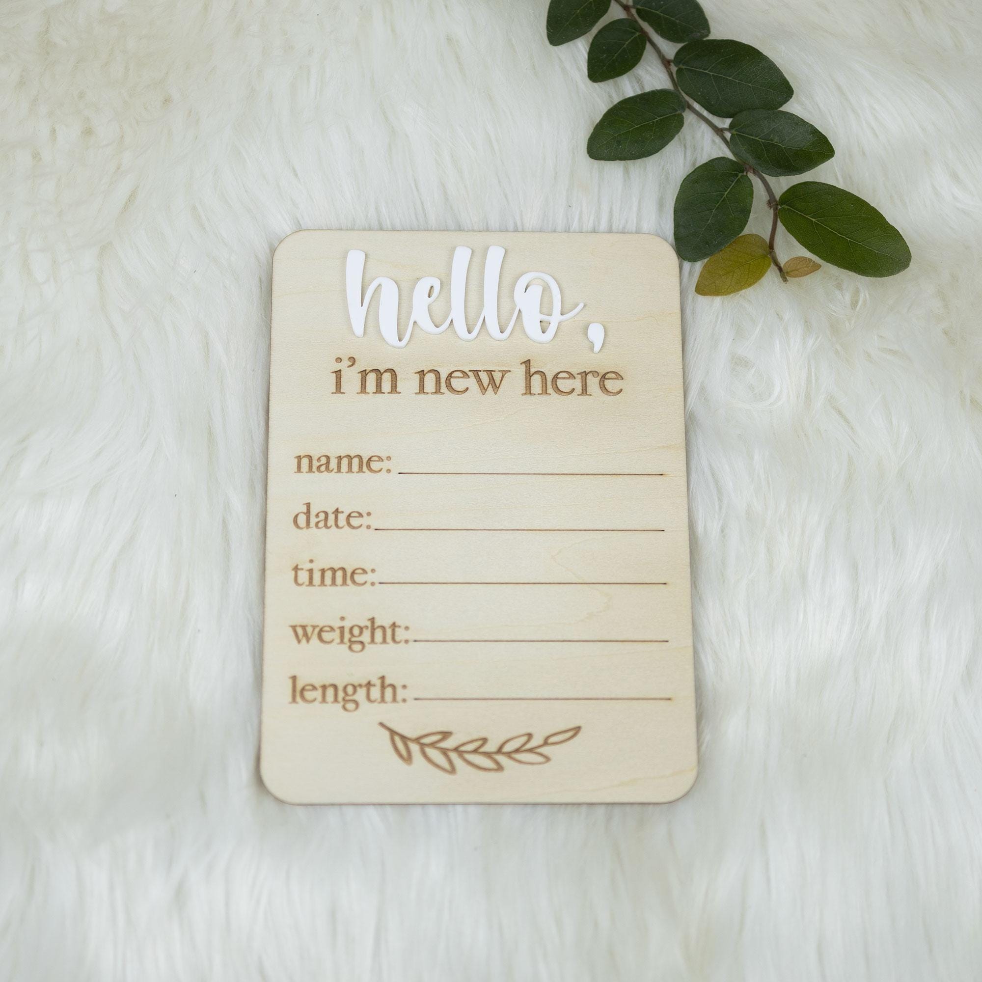 Birth Announcement Sign, I'm New Here Sign, Baby Stat Sign, Birth Announcement Sign For Hospital, Baby Announcement Name Sign For Hospital
