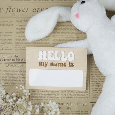 Hello My Name Is Birth Sign, Baby Name Reveal, Baby Name Sign, Birth Announcement, Hospital Name Sign, Baby Name Announcement, Nursery Decor