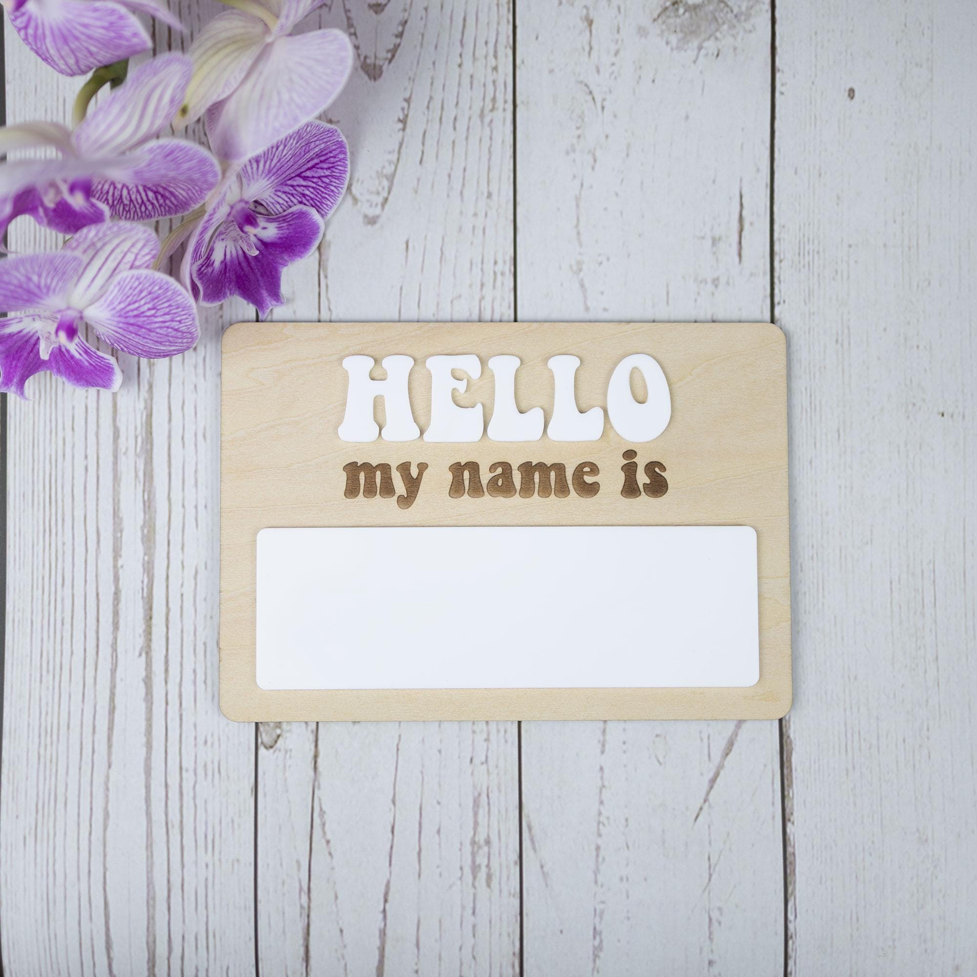 Hello My Name Is Birth Sign, Baby Name Reveal, Baby Name Sign, Birth Announcement, Hospital Name Sign, Baby Name Announcement, Nursery Decor