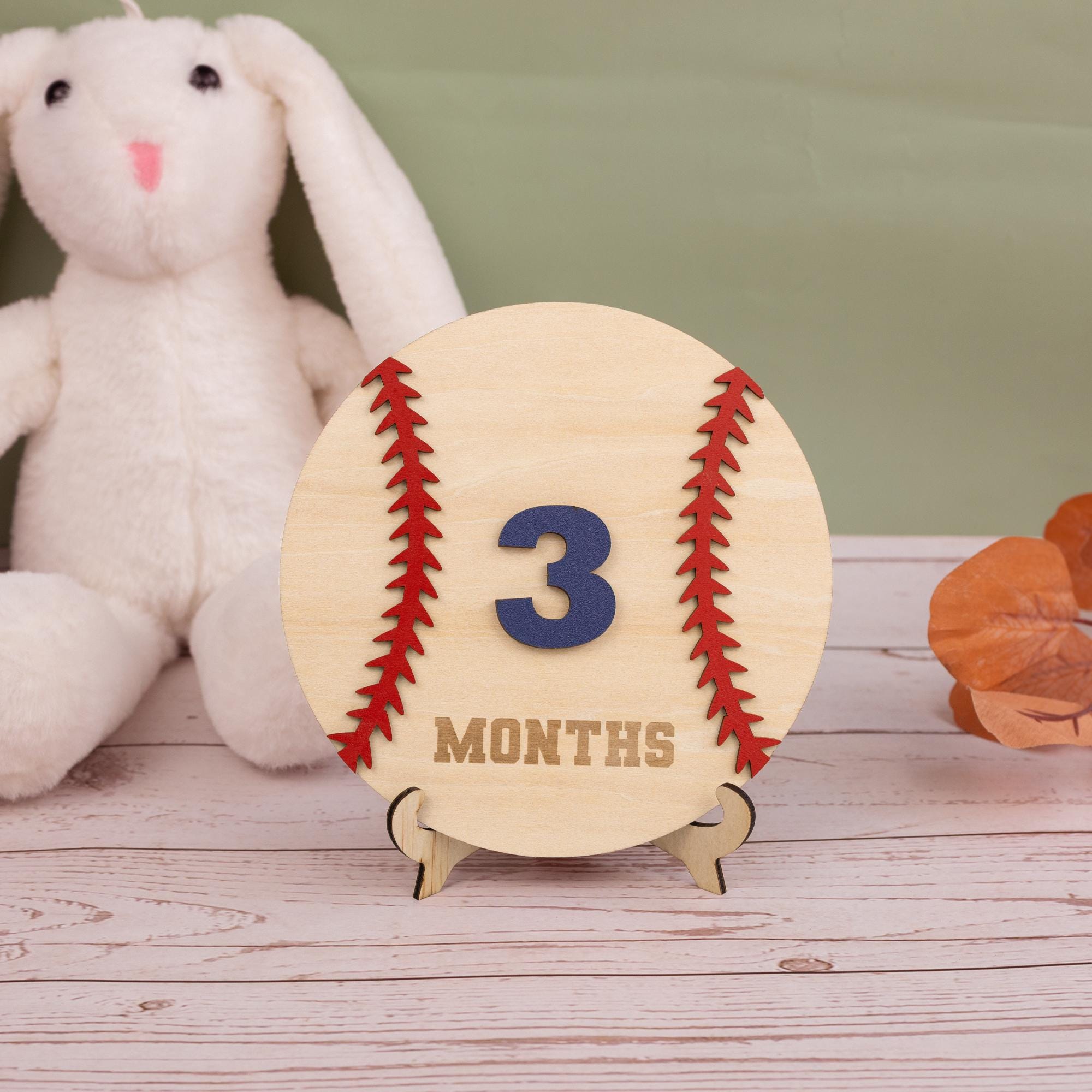 Baseball Baby Milestone Discs, Monthly Milestone Discs for Baby Photos, Monthly Milestone Markers, Baby Monthly Milestones, Gift for Newborn
