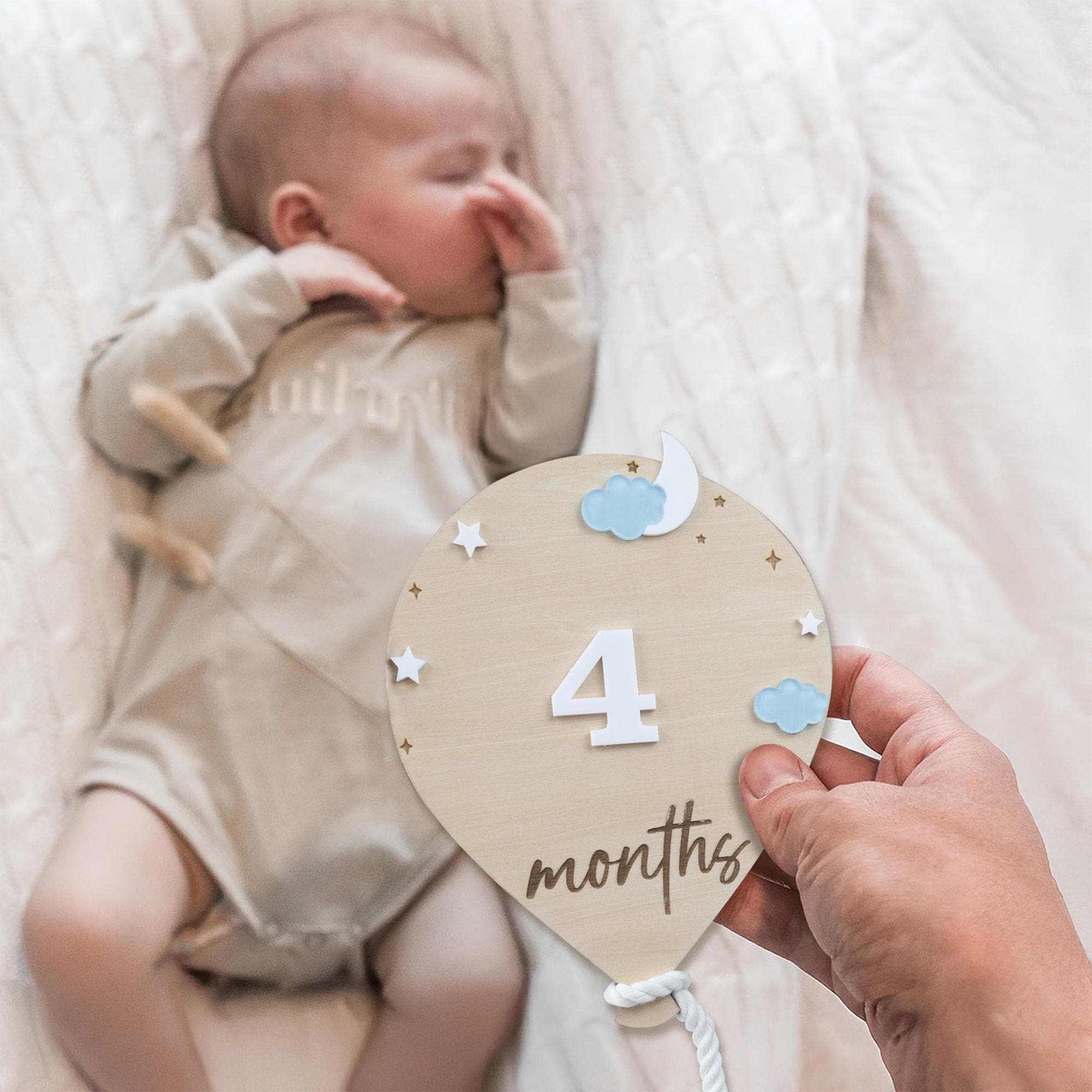 3D Monthly Milestone Discs for Baby Photos, Monthly Baby Milestone Discs, Engraved Wood Monthly Milestone Markers, Personalized Baby Sign