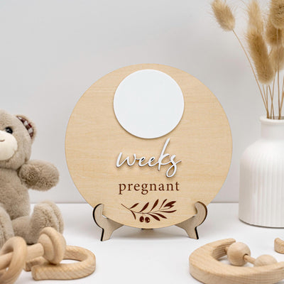 Weeks Pregnant Sign, Pregnancy Milestone Keepsake, Pregnancy Milestone Weeks, Handmade Pregnancy Sign, Pregnancy Sign, Pregnancy Photo Props