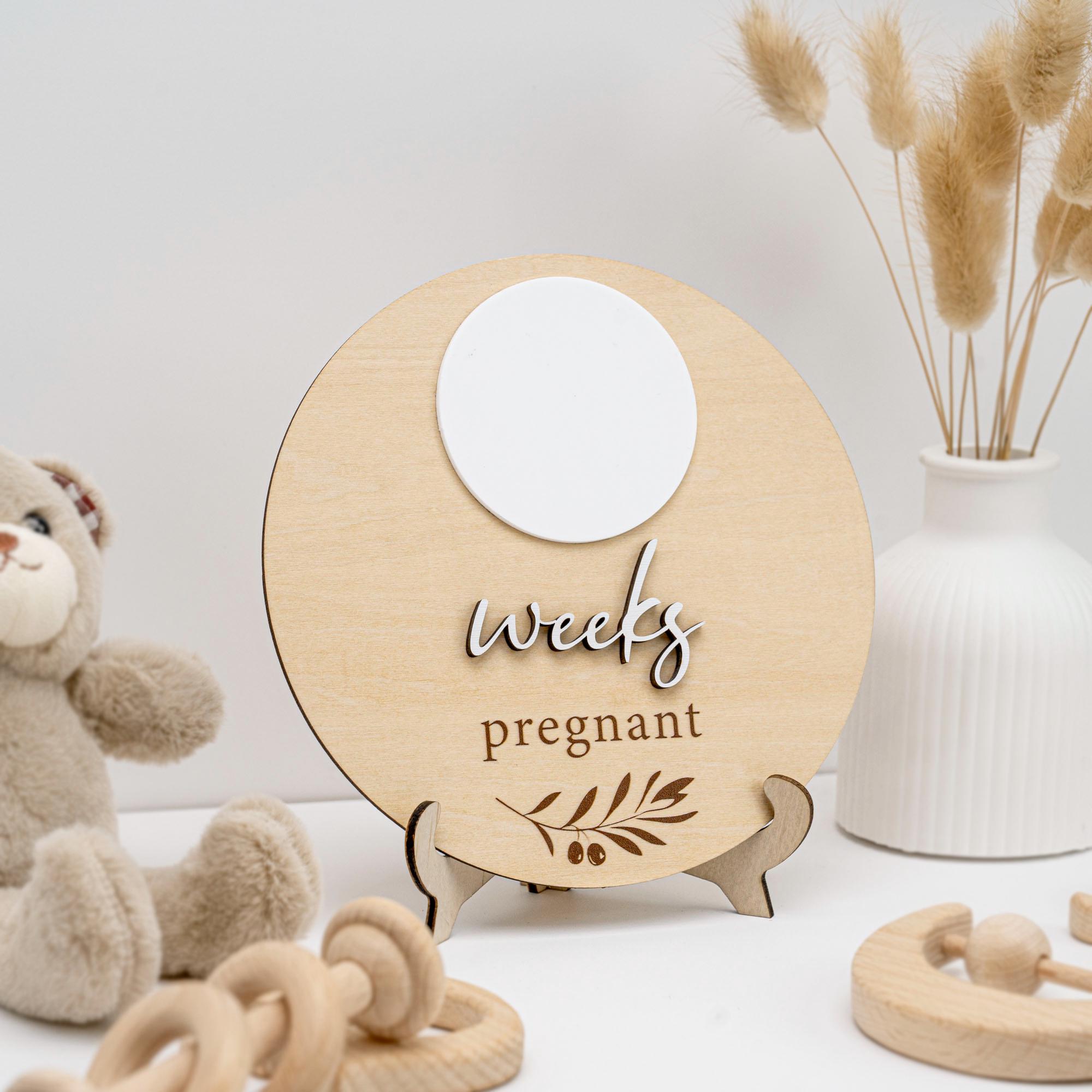 Weeks Pregnant Sign, Pregnancy Milestone Keepsake, Pregnancy Milestone Weeks, Handmade Pregnancy Sign, Pregnancy Sign, Pregnancy Photo Props