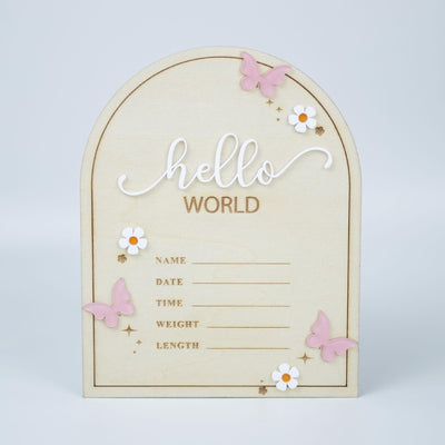 Hello World Newborn Sign, Baby Announcement Sign, Baby Sign For Hospital, Welcome Baby Sign, Baby Sign For Hospital, Gender Neutral Sign
