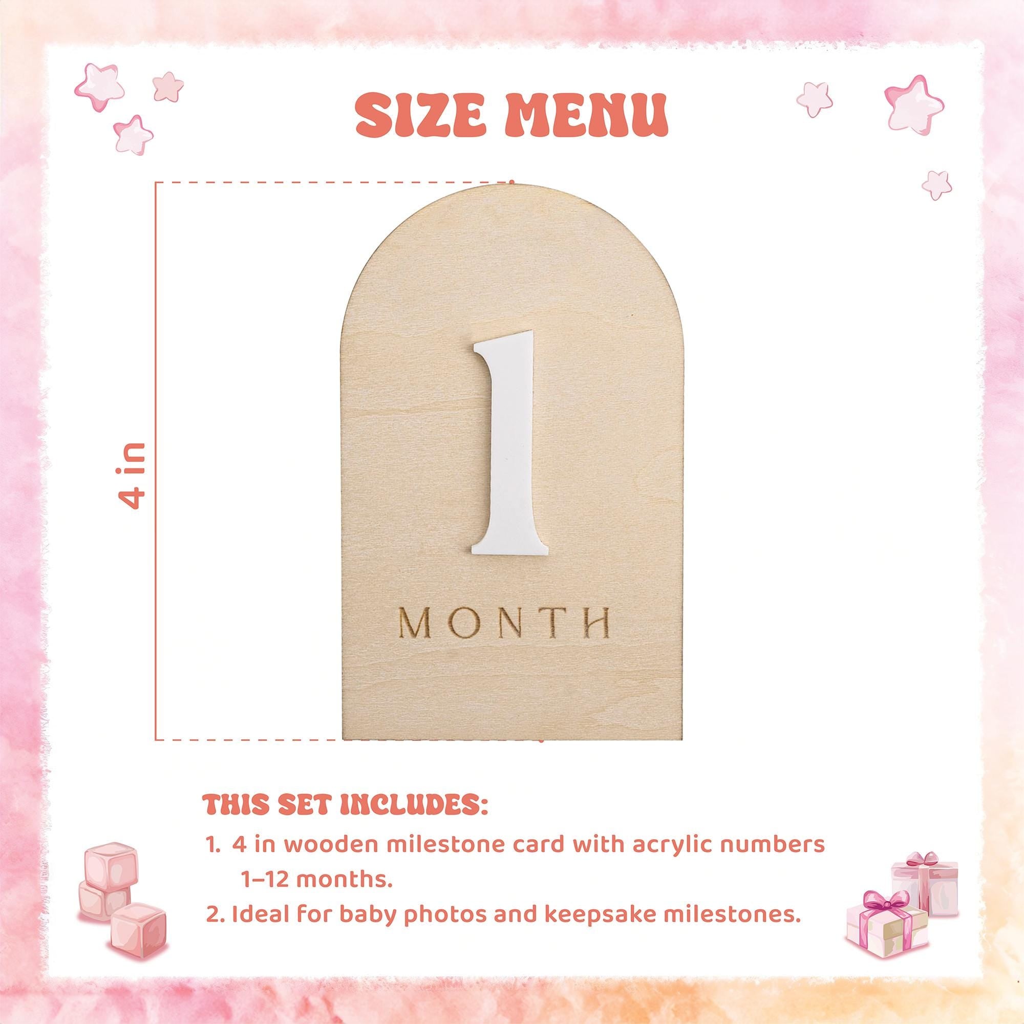 Modern Baby Milestone Cards, Wooden Baby Monthly Milestone, Baby Photo Prop Newborn, Newborn Keepsake Gift, Monthly Milestone Discs
