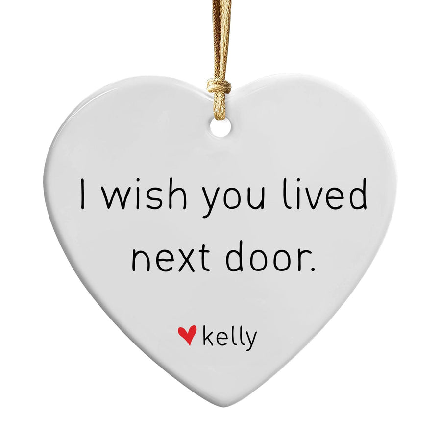 Long Distance Christmas Ornament: Personalized Friendship Gift