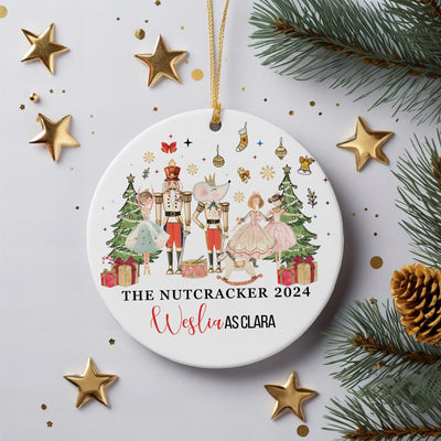 Personalized Nutcracker Ornament 2025: Ballet Dancer Christmas Keepsake