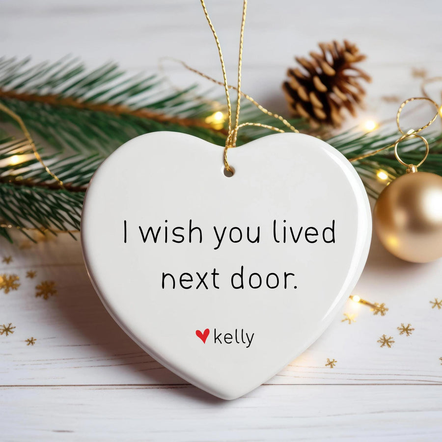 Long Distance Christmas Ornament: Personalized Friendship Gift