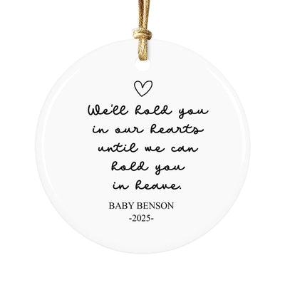 Personalized Baby Memorial Ornament: Infant Loss Remembrance Gift