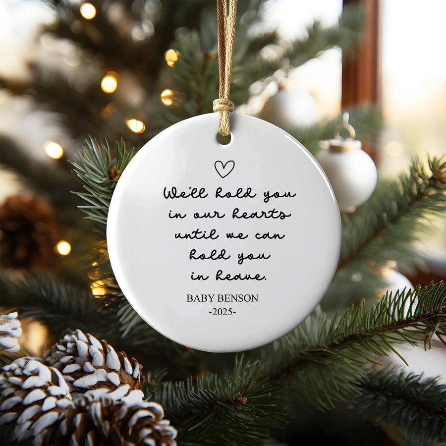 Personalized Baby Memorial Ornament: Infant Loss Remembrance Gift