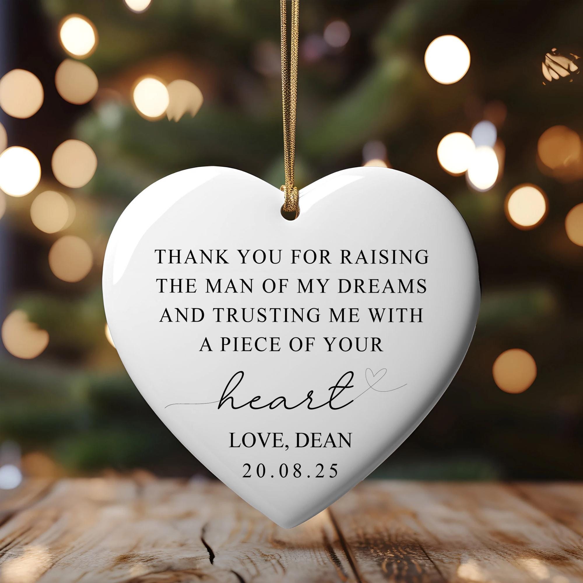 Mother of the Groom Ornament: Heartfelt Wedding Thank You Gift