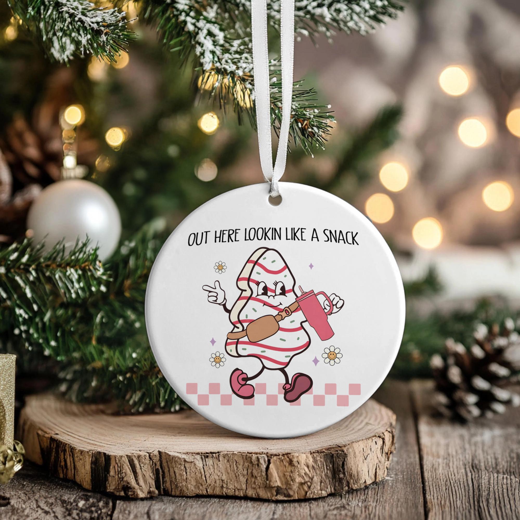 Funny Christmas Ornament, Little Debbie Christmas Tree, Holiday Keepsake, Funny Christmas Decor, White Elephant Gift, Christmas Tree Hanging