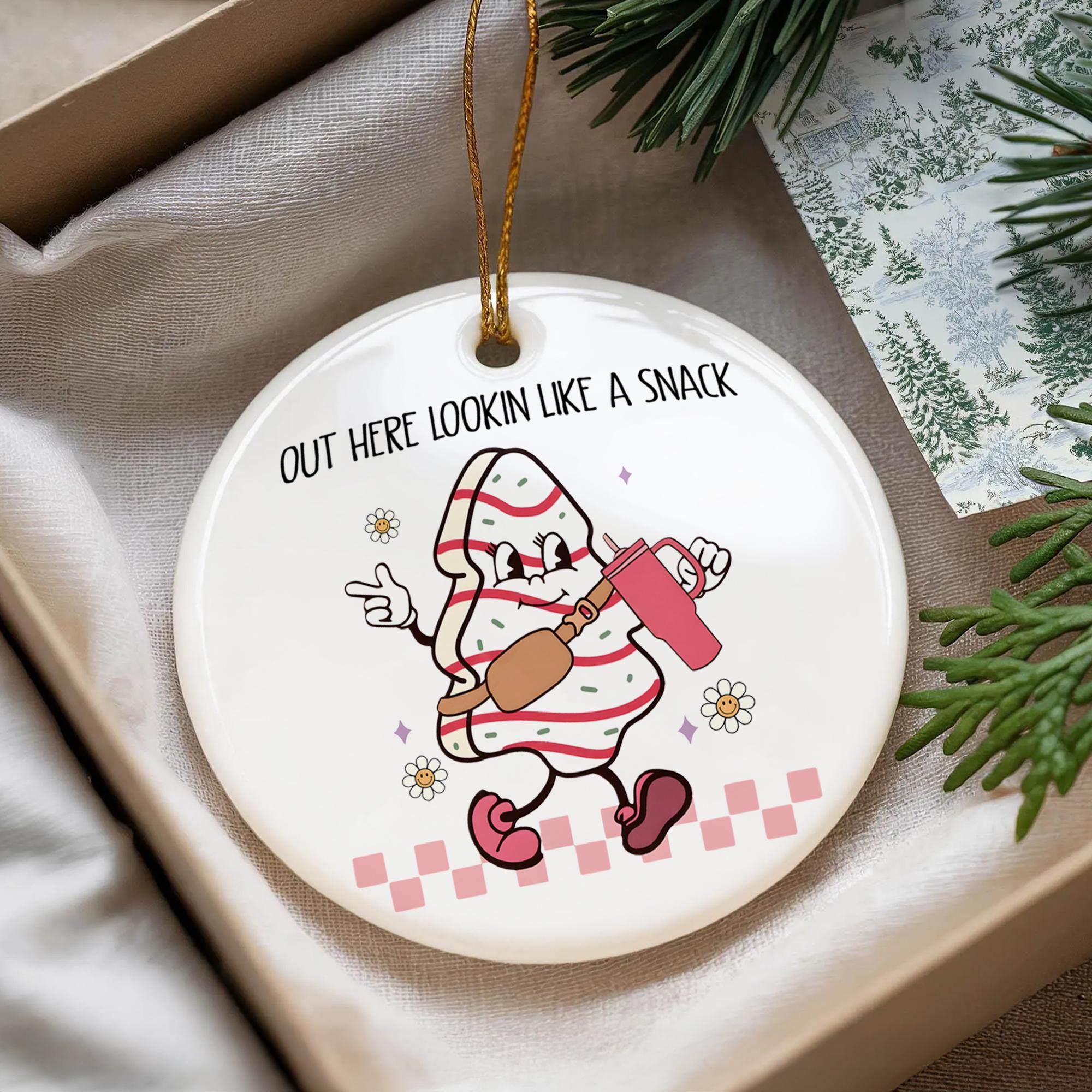Funny Christmas Ornament, Little Debbie Christmas Tree, Holiday Keepsake, Funny Christmas Decor, White Elephant Gift, Christmas Tree Hanging