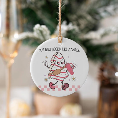 Funny Christmas Ornament, Little Debbie Christmas Tree, Holiday Keepsake, Funny Christmas Decor, White Elephant Gift, Christmas Tree Hanging
