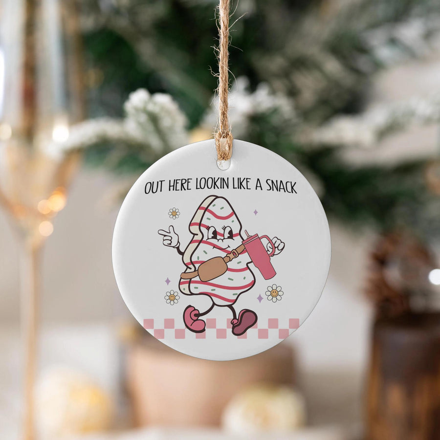 Funny Christmas Ornament, Little Debbie Christmas Tree, Holiday Keepsake, Funny Christmas Decor, White Elephant Gift, Christmas Tree Hanging