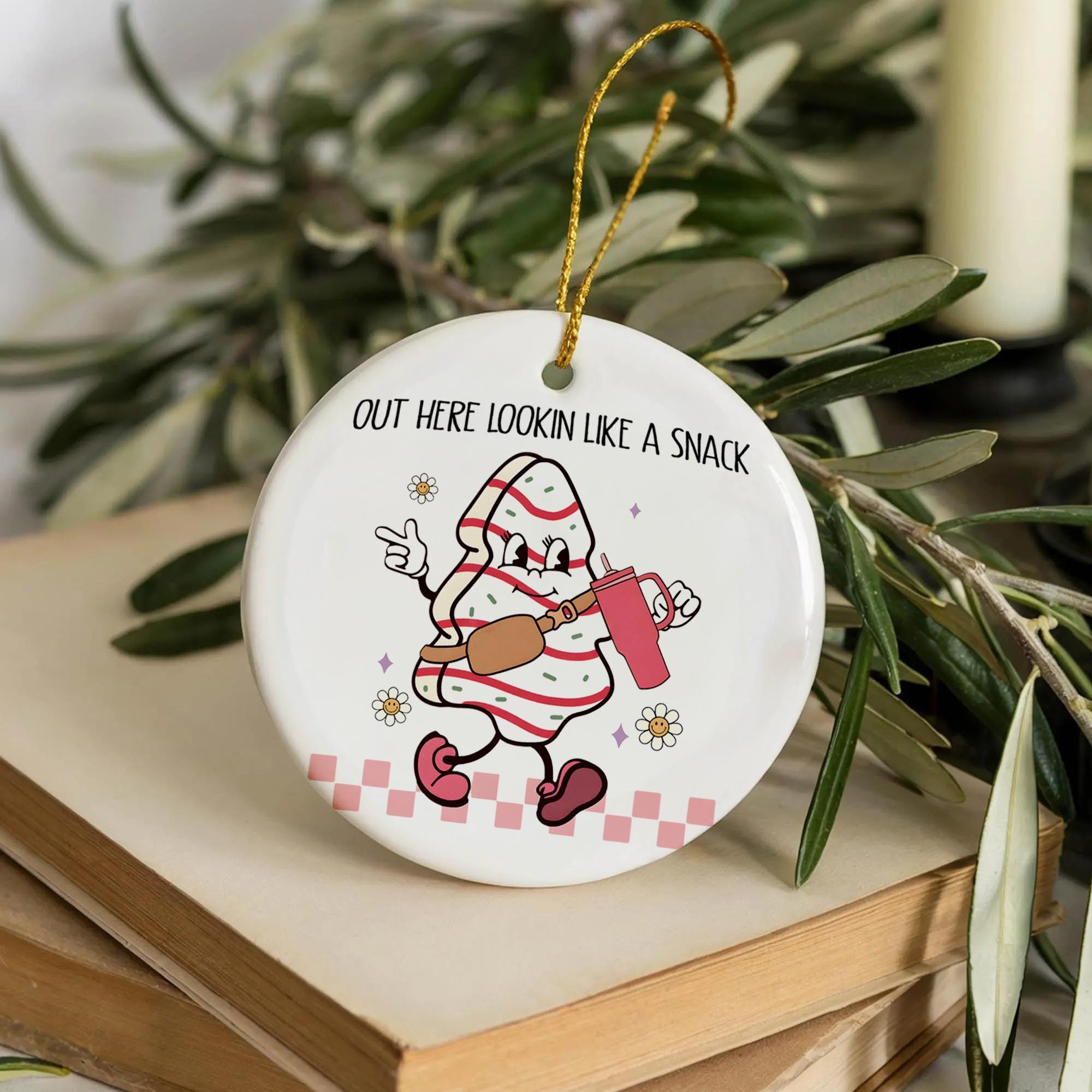 Funny Christmas Ornament, Little Debbie Christmas Tree, Holiday Keepsake, Funny Christmas Decor, White Elephant Gift, Christmas Tree Hanging