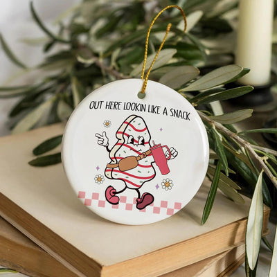 Funny Christmas Ornament, Little Debbie Christmas Tree, Holiday Keepsake, Funny Christmas Decor, White Elephant Gift, Christmas Tree Hanging