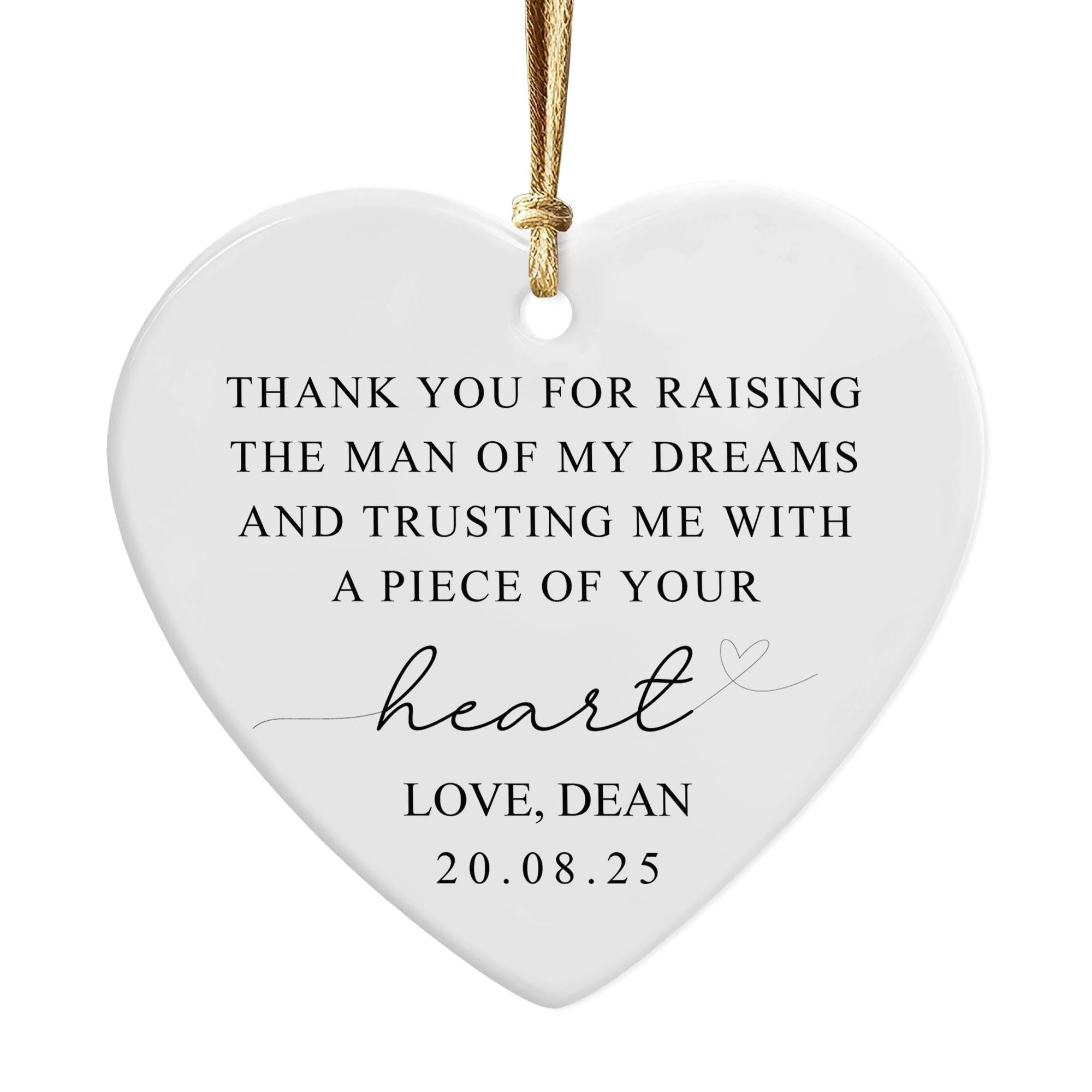 Mother of the Groom Ornament: Heartfelt Wedding Thank You Gift