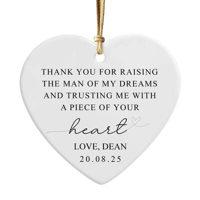 Mother of the Groom Ornament: Heartfelt Wedding Thank You Gift